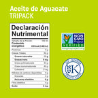 Tripack Aceite de Aguacate Extra Virgen Sabores Gourmet