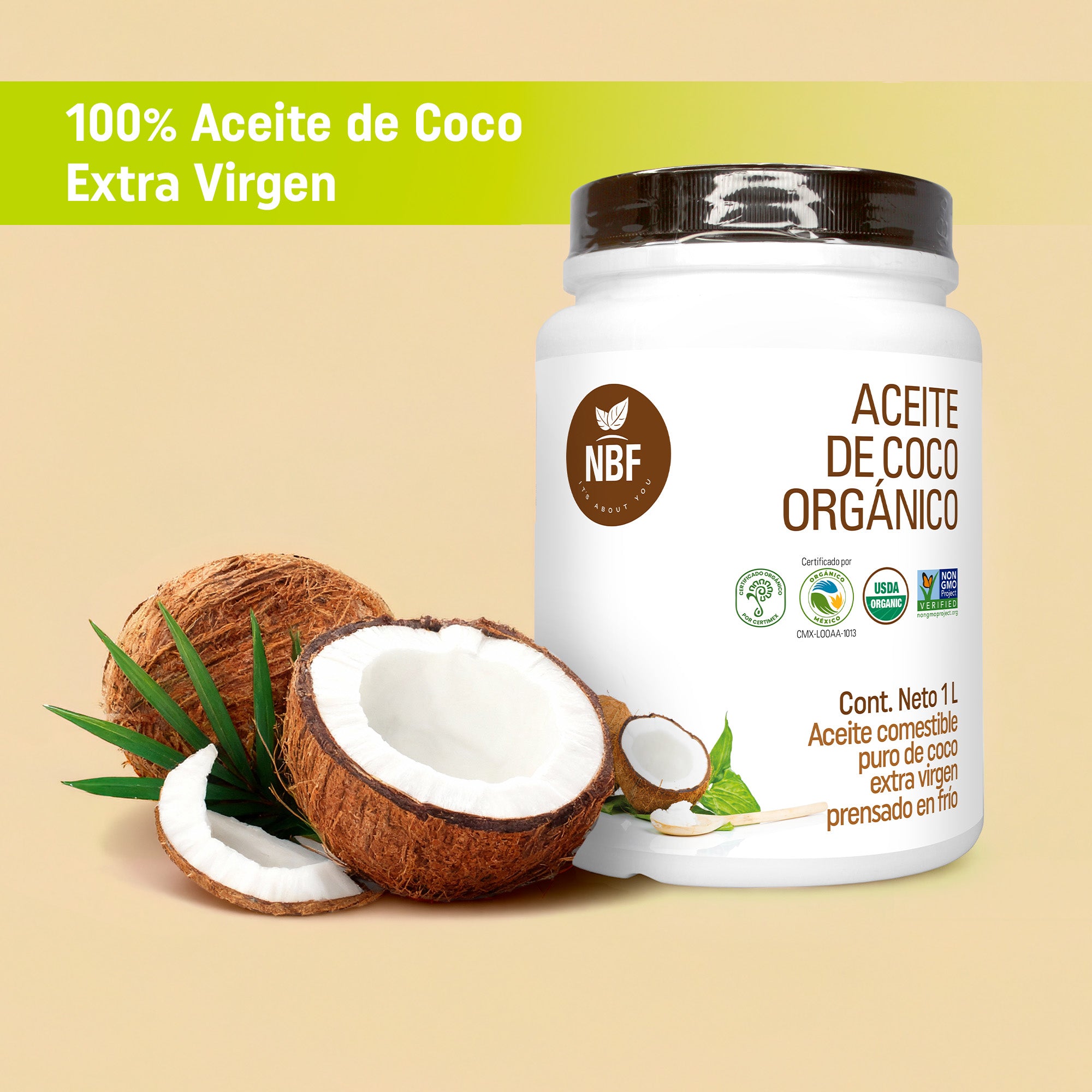 Aceite de Coco Orgánico Extra Virgen