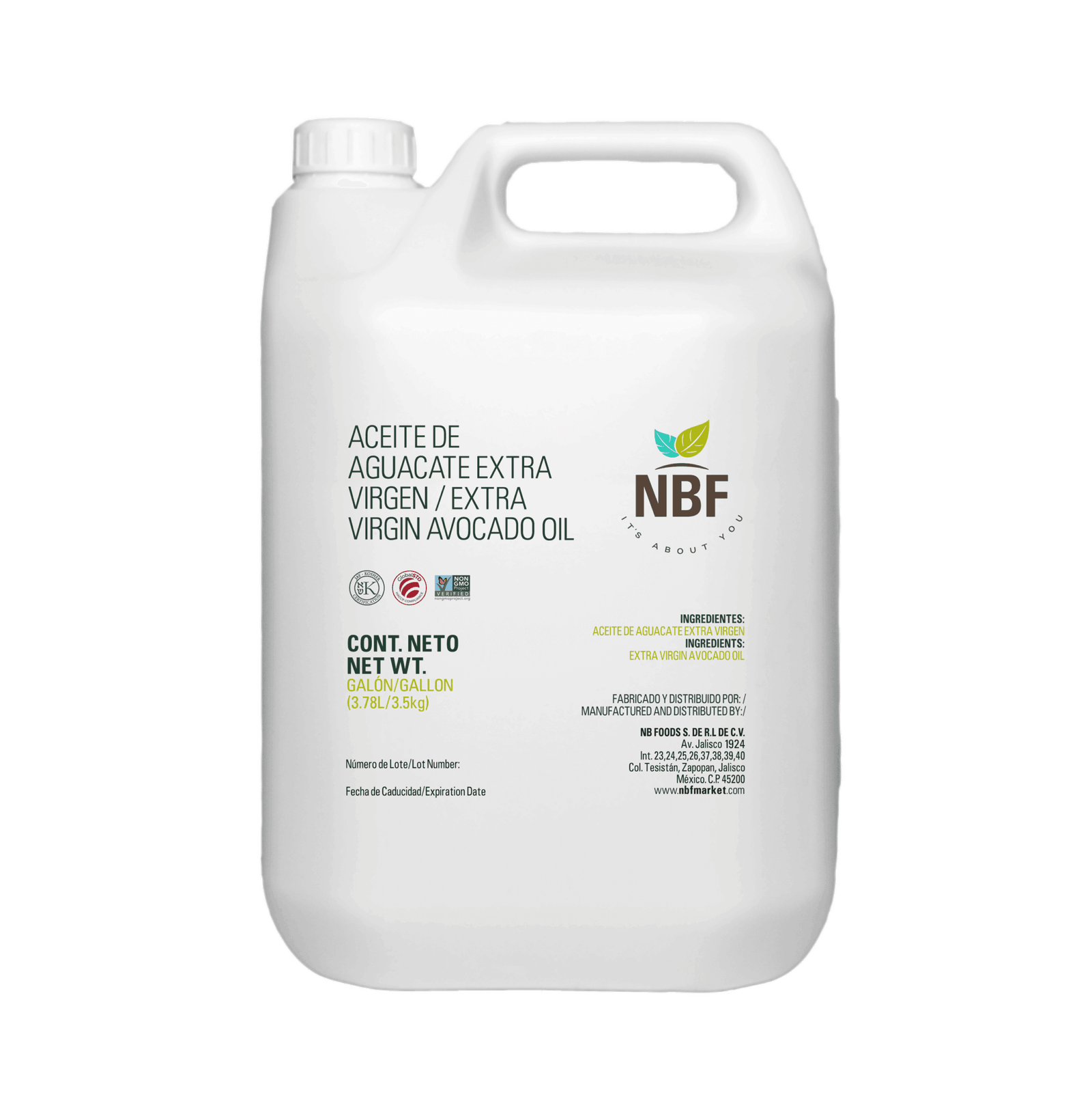 Aceite de Aguacate Extra virgen a Granel