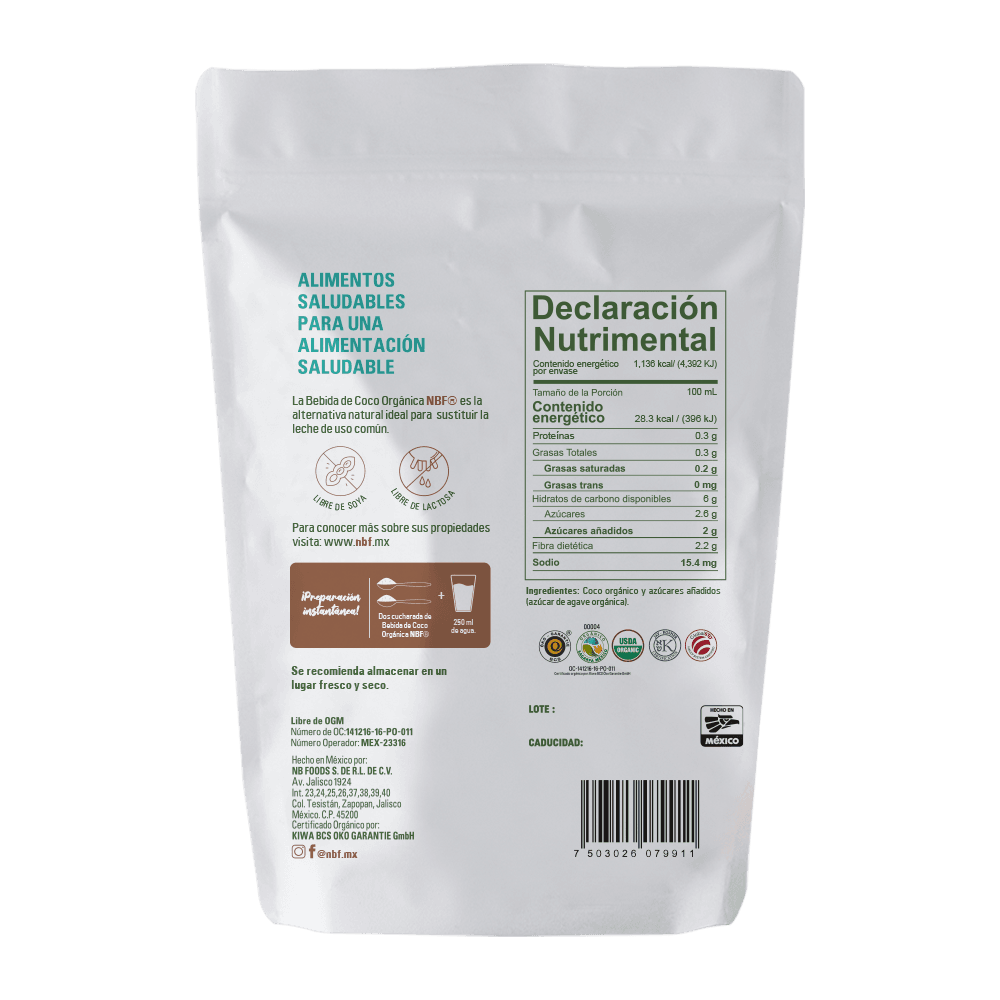 leche de coco organica