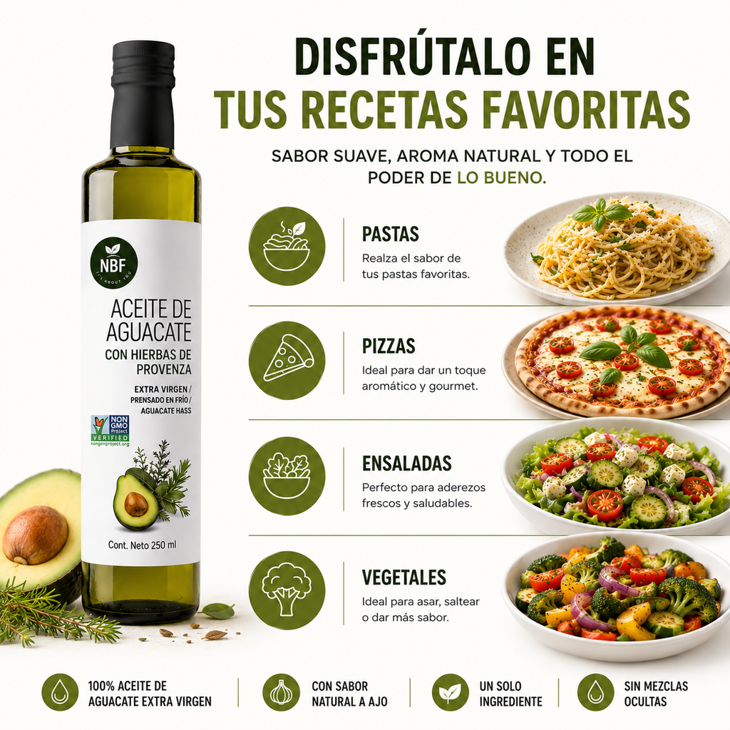 Aceite de Aguacate Extra Virgen sabor Hierbas de Provenza
