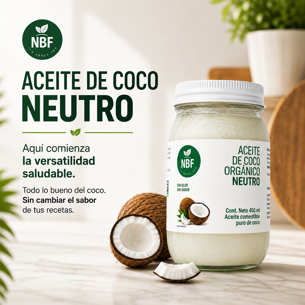 Aceite de Coco Orgánico Neutro