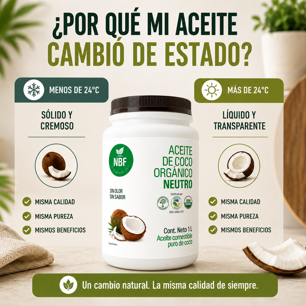 Aceite de Coco Orgánico Neutro