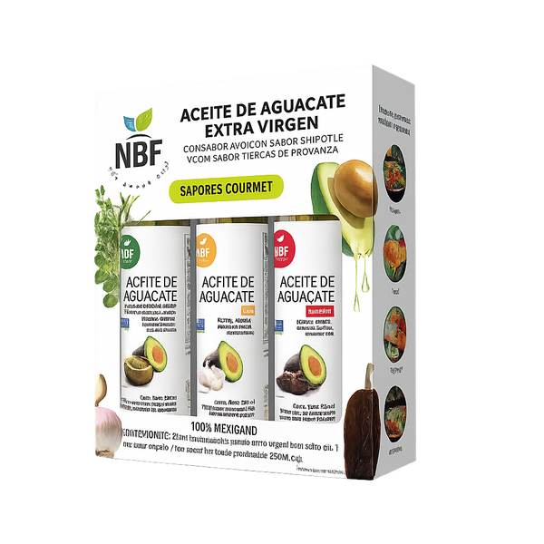 Tripack Aceite de Aguacate Extra Virgen Sabores Gourmet