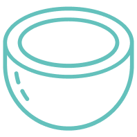 Coconut oil in bulk formats