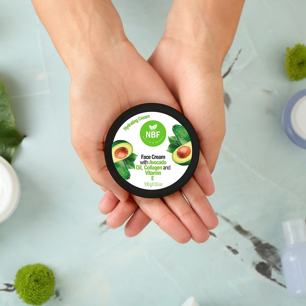 Crema Facial Hidratante con Aceite de Aguacate 100 g
