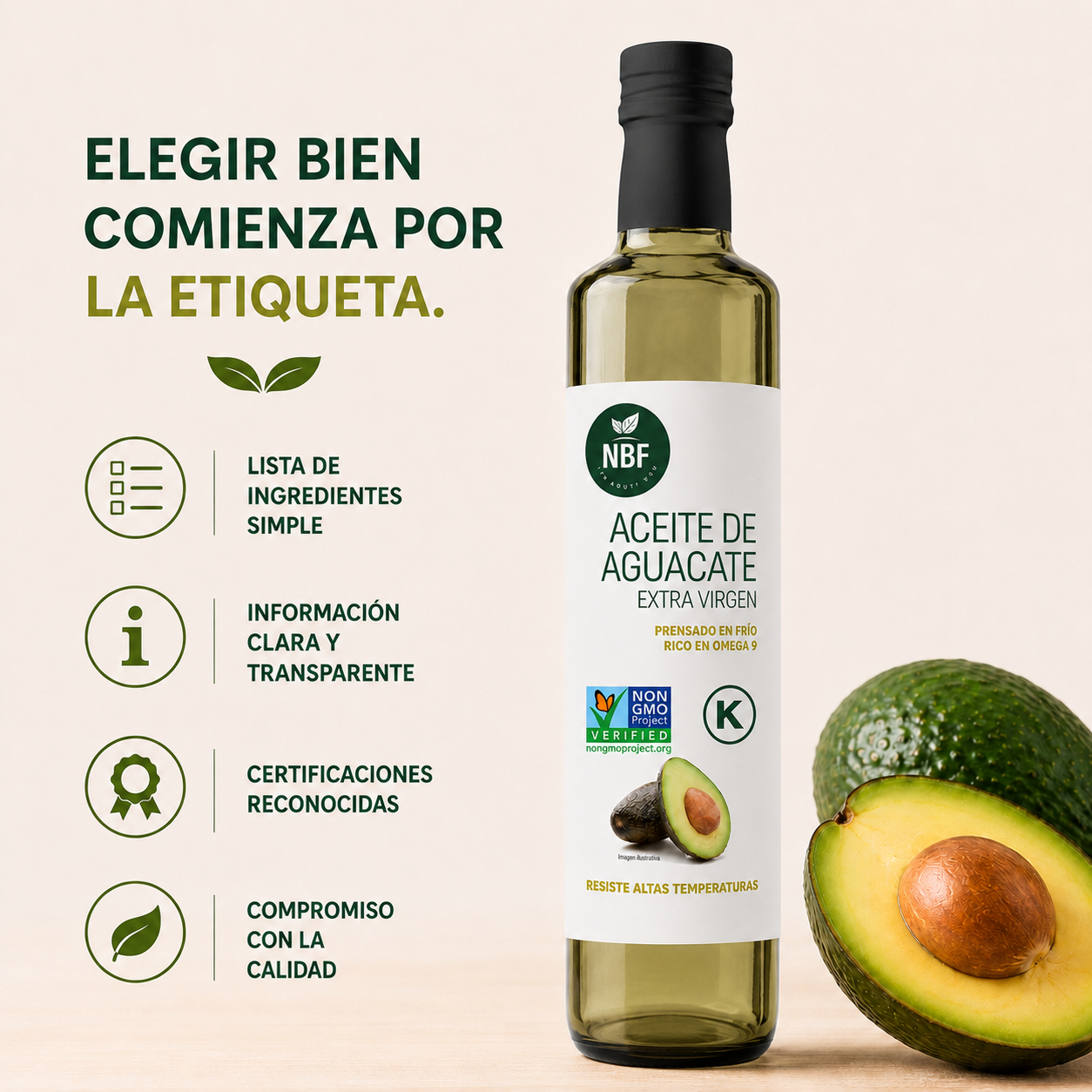 Aceite de Aguacate Extra virgen