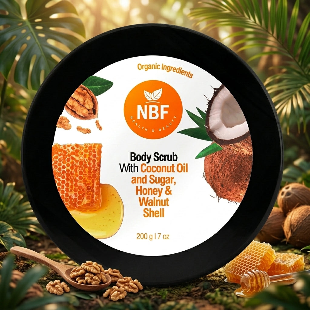 Exfoliante Corporal con coco y miel orgánica 200 g