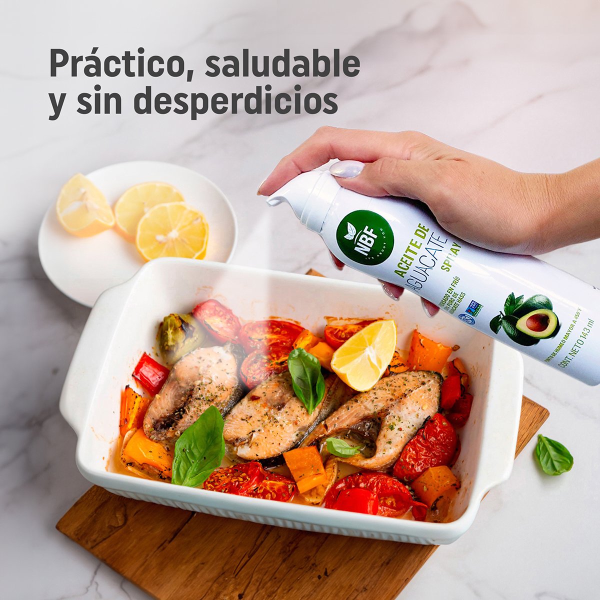 MANOS Y PLATILLO CON TEXTO