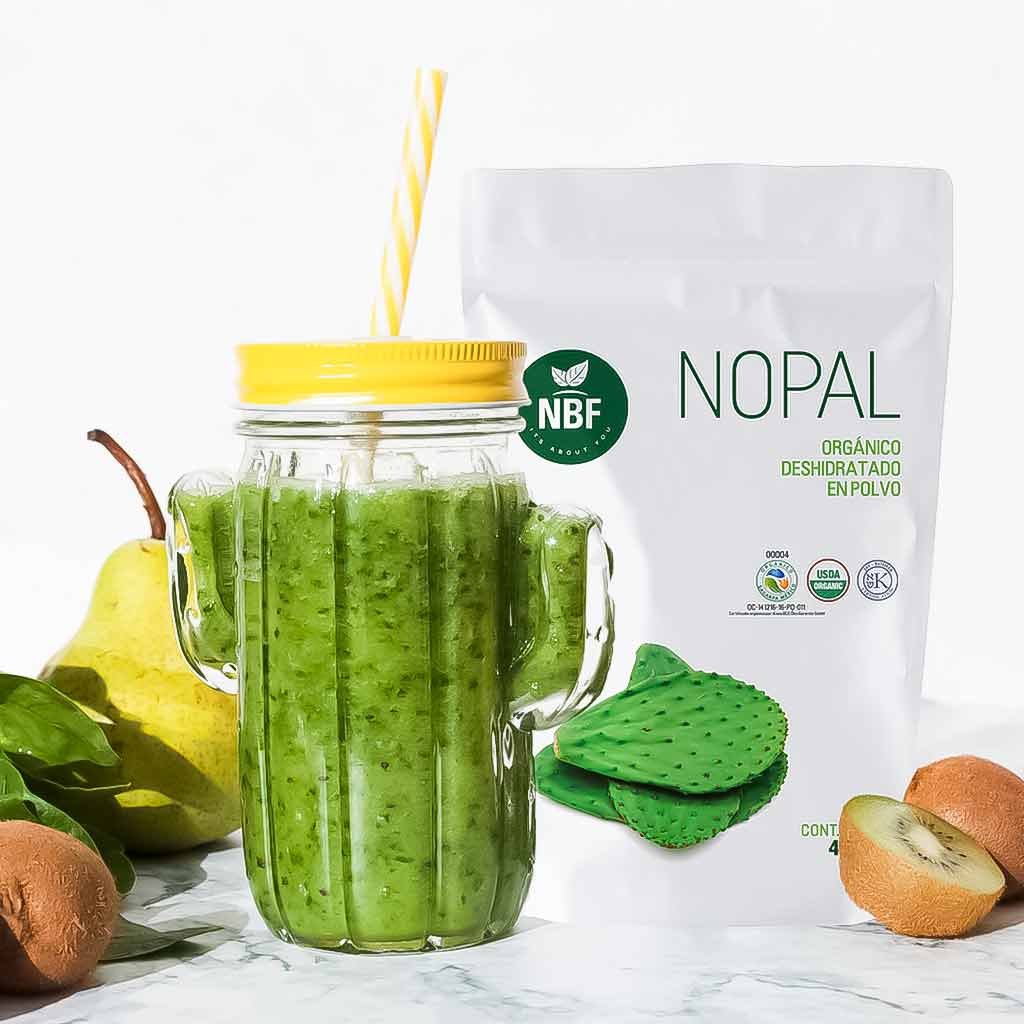 batido con nopal deshidratado