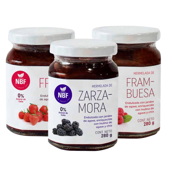 Pack Mermeladas Fresa, Frambuesa y Zarzamora